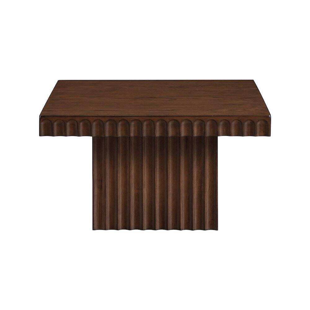Alt View 3. Meridian Furniture - Spencer Brown Oak Veneer Coffee Table - Brown.