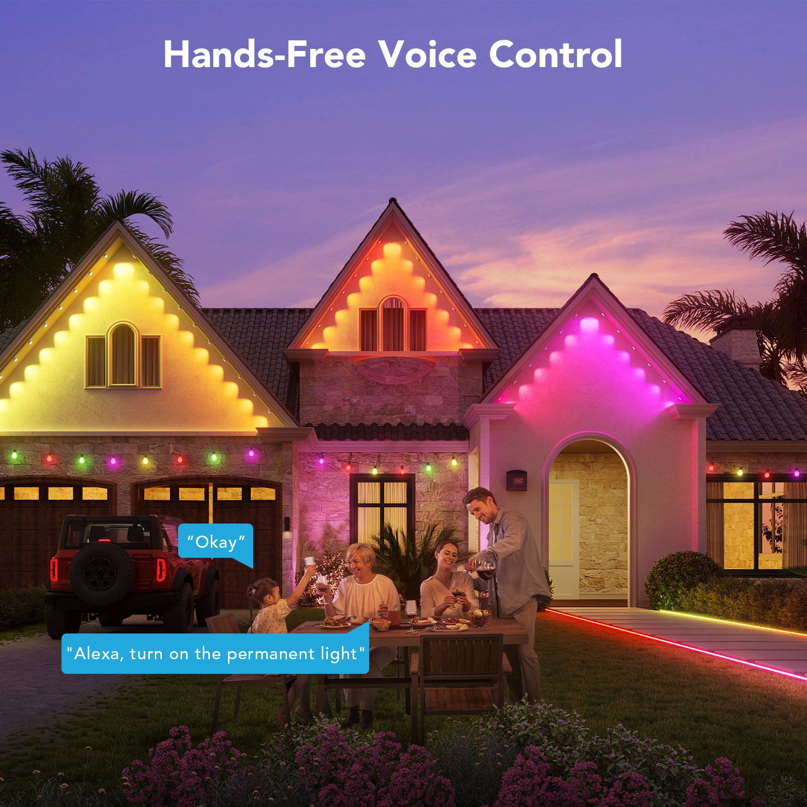 Hands-Free Voice Control - I "Okay" D "Alexa, turn on the permanent light"