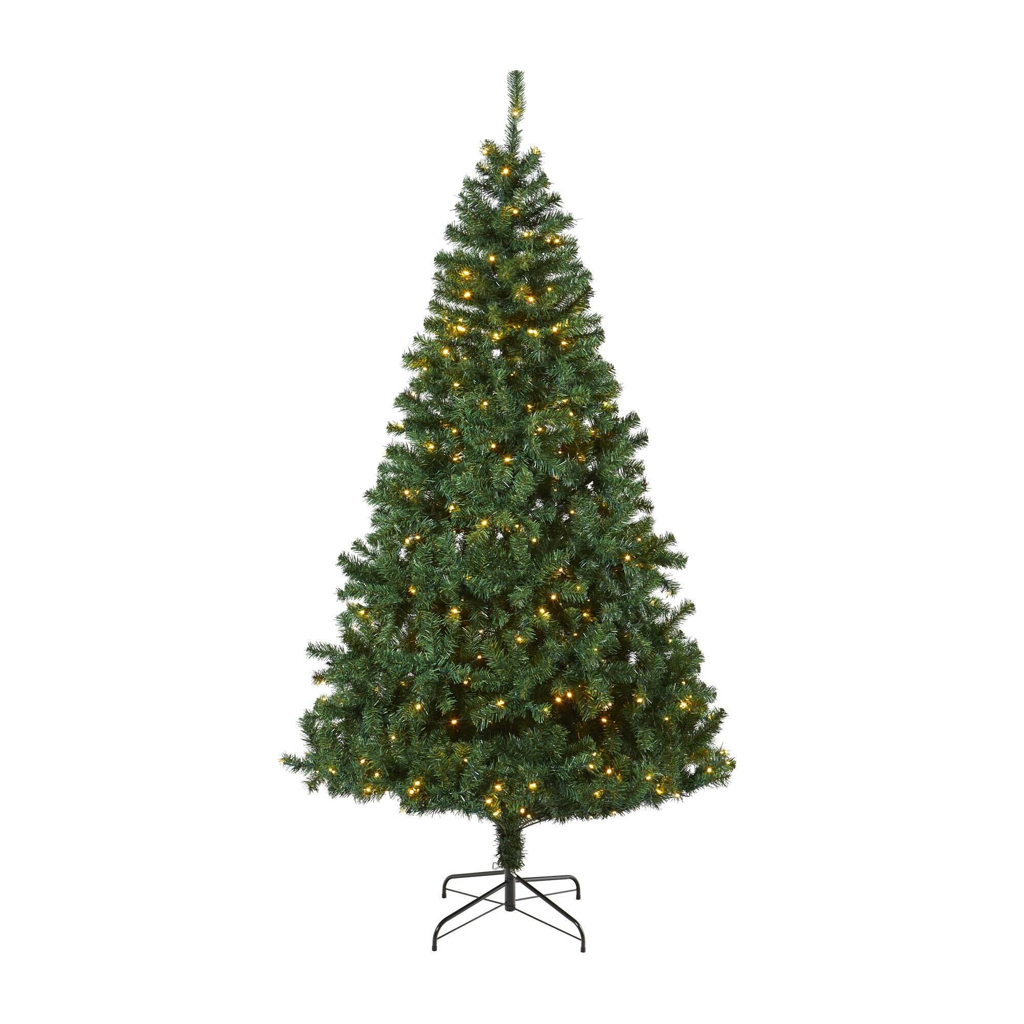 BreeBe - 7' Northern Tip Christmas Tree w/350 LEDs and 1000 Tips - Green