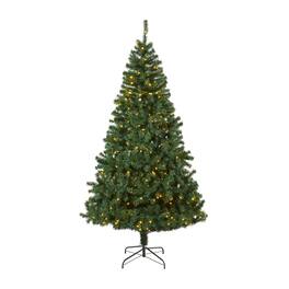 BreeBe - 7' Northern Tip Christmas Tree w/350 LEDs and 1000 Tips - Green