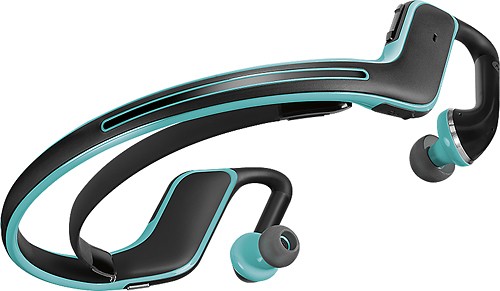  Motorola - Bluetooth Behind-the-Neck Earbud Headphones - Blue