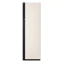 Front. LG - Styler 24-in Wide Smart Steam Closet with Dual TrueSteam and and Dynamic MovingHanger - Beige.