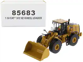 CAT Caterpillar 972 XE Wheel Loader Yellow with Operator "High Line Series" 1/50 Diecast Model by Diecast Masters - Yellow