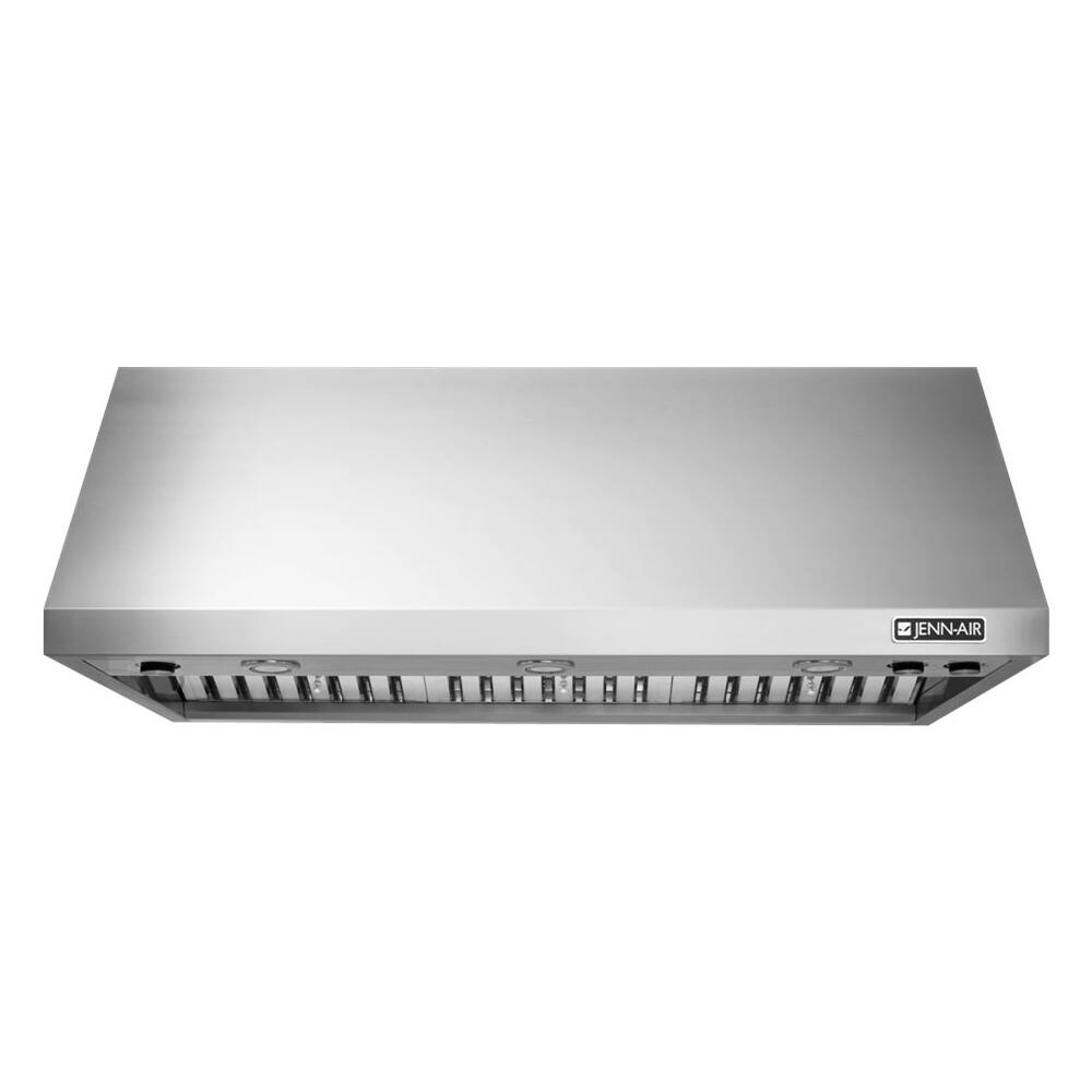 Front. Jenn-Air - Pro-Style 48" Externally Vented Range Hood - Stainless steel.