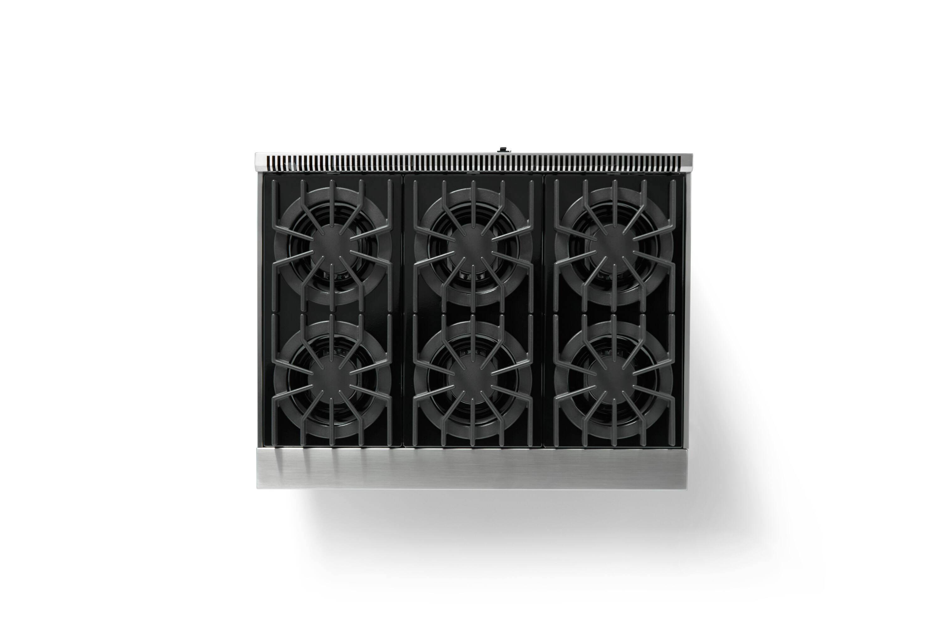 Alt View 10. Viking - 5-Series Gas Open Burner Range - Eucalyptus.