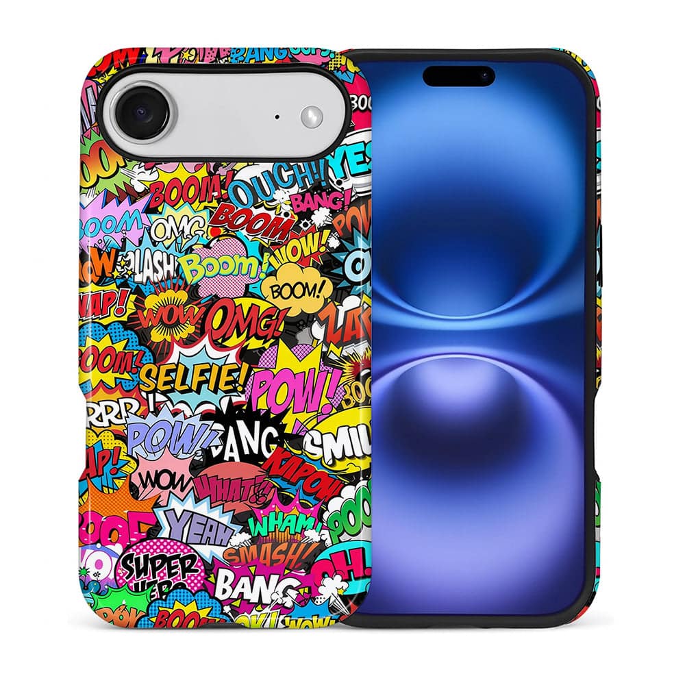 BUBM - Smartphone Case for iPhone - 2-Layer Durable Smartphone Protection Case - Comic Boom - Comic Boom for iPhone Air