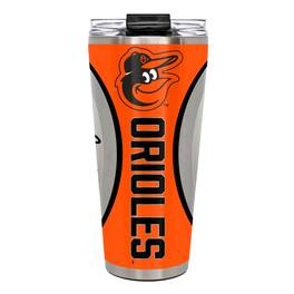 Great American Products - Baltimore Orioles 32oz. Big Slim Game Ball Travel Tumbler - White