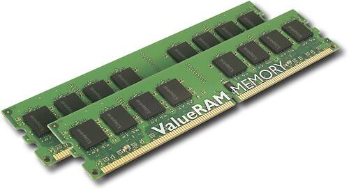Angle Standard. Kingston Technology - 2-Pack 1GB PC2-6400 DDR2 Desktop Memory Kit.