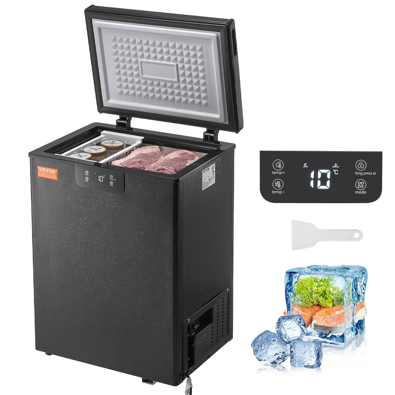 VEVOR

09 2 e LETLR 38 temp A temp- C long press - OD Ou mode

temp+
temp-
long press ss
off
mode