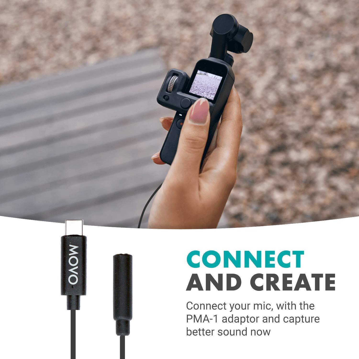 CONNECT AND CREATE

Connect your mic, with the PMA-1 adaptor and capture better sound now