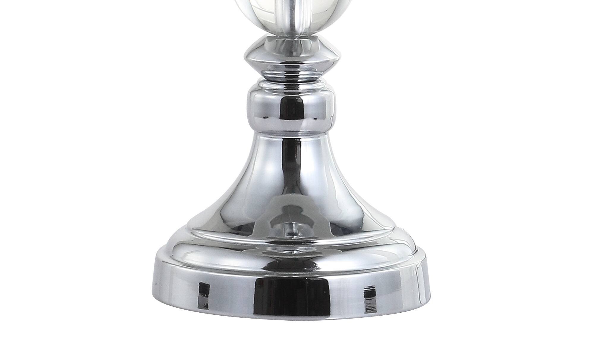 Alt View 4. Jonathan Y - Paul 26" Crystal/Metal LED Table Lamp, Clear/Chrome (Set of 2) - Clear/Chrome.