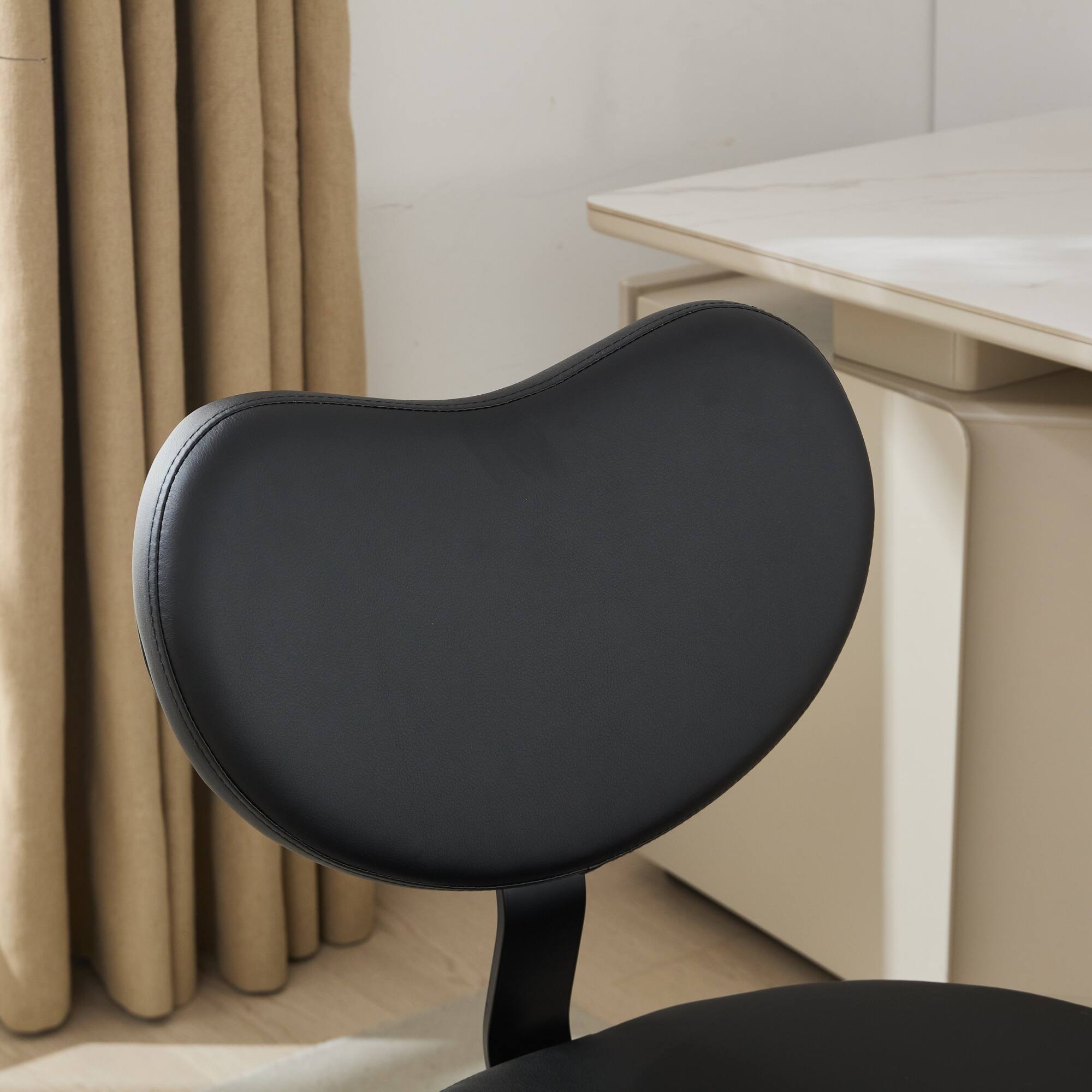 Alt View 4. Forest'nSky - Adjustable Cross-Legged Meditation Chair with Wheels & Lumbar Support,Black - Black.