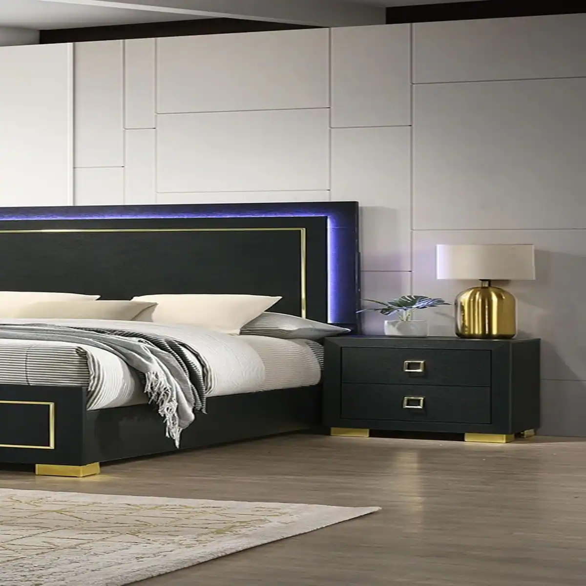 Black And Gold Bedroom Furniture