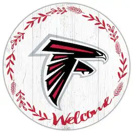 Fan Creations - Atlanta Falcons 12" Welcome Circle Sign - Multicolor