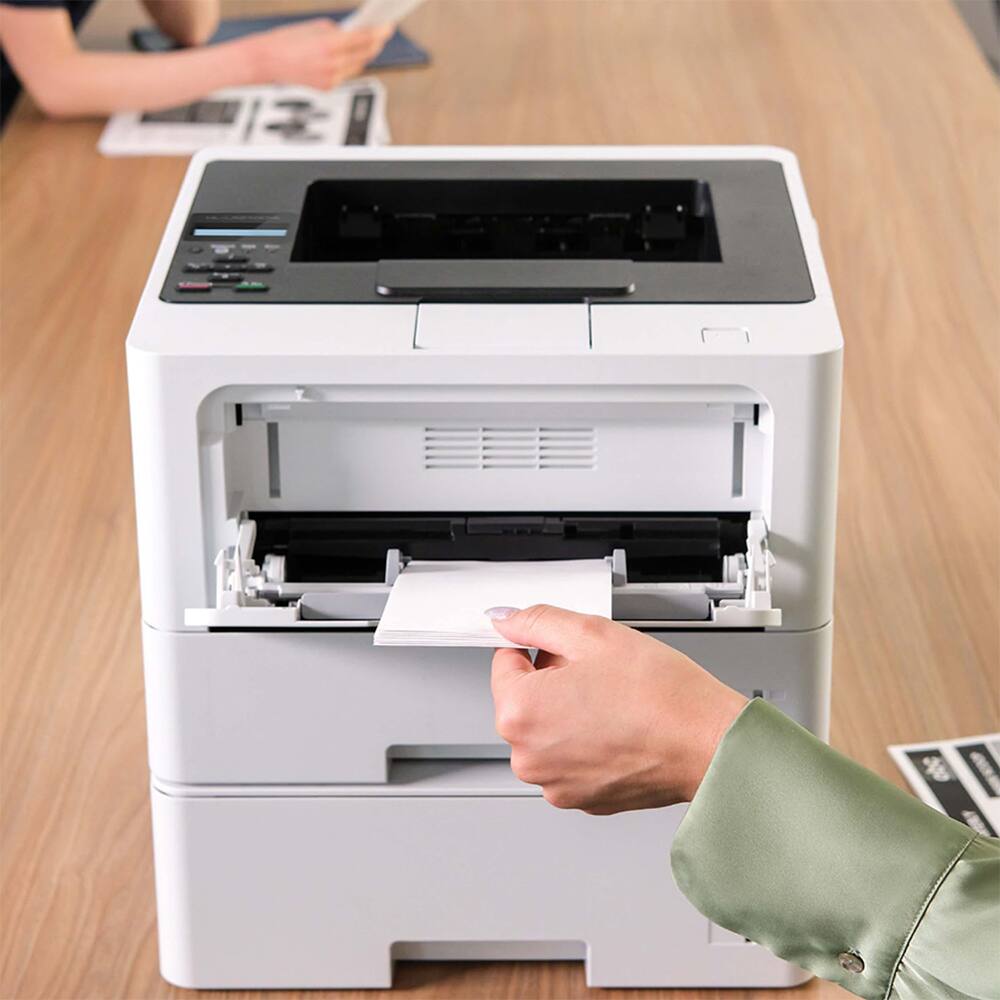 Back. Brother - HL-L5210DWT Business Monochrome Laser Printer with Dual Paper Trays + Brother Black TN920XXL Toner Bundle.