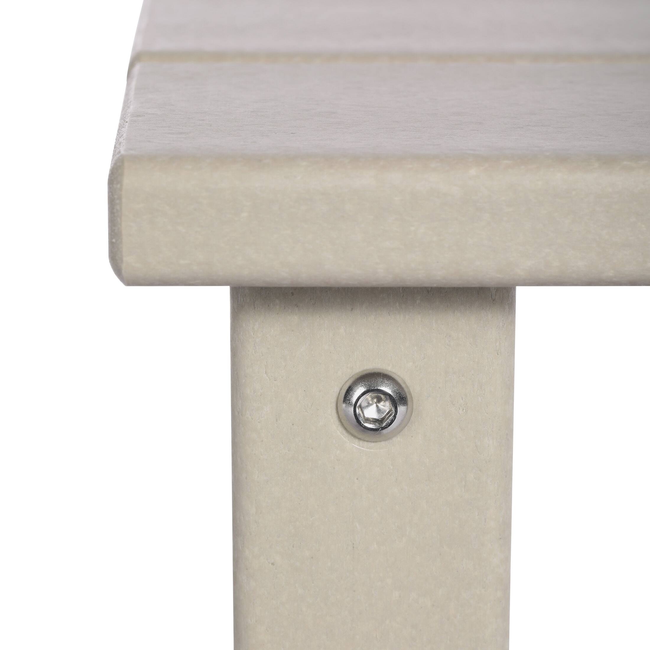 Alt View 6. WestinTrends - WestinTrends Malibu 2-Piece Kids Outdoor HDPE Adirondack Chair With Square Side Table Set - Sand.
