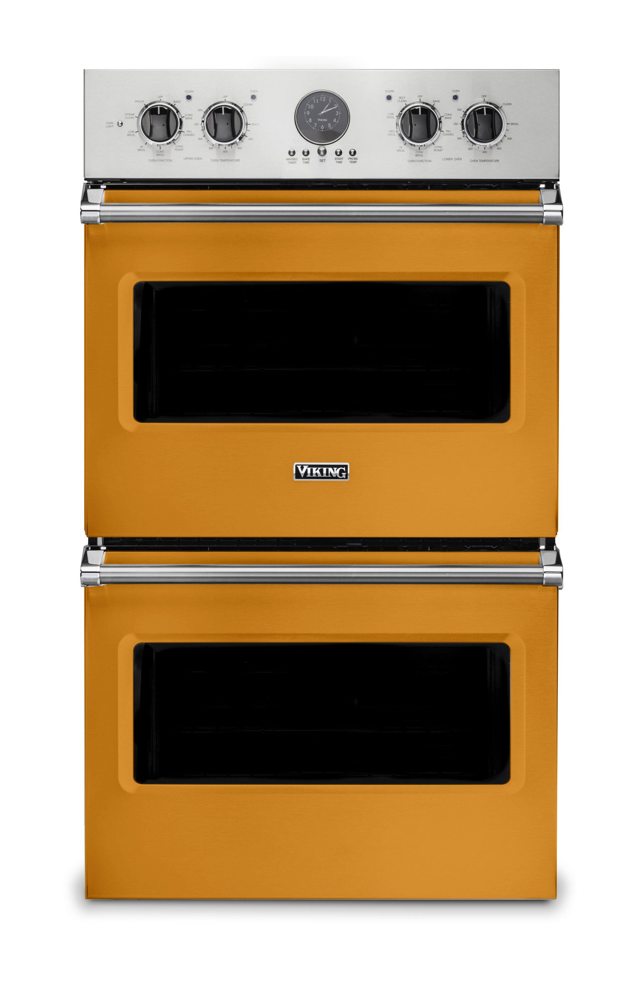 Front. Viking - 30" Viking Professional 5 Series Built-In Double Electric Convection Wall Oven - Daffodil - Daffodil.