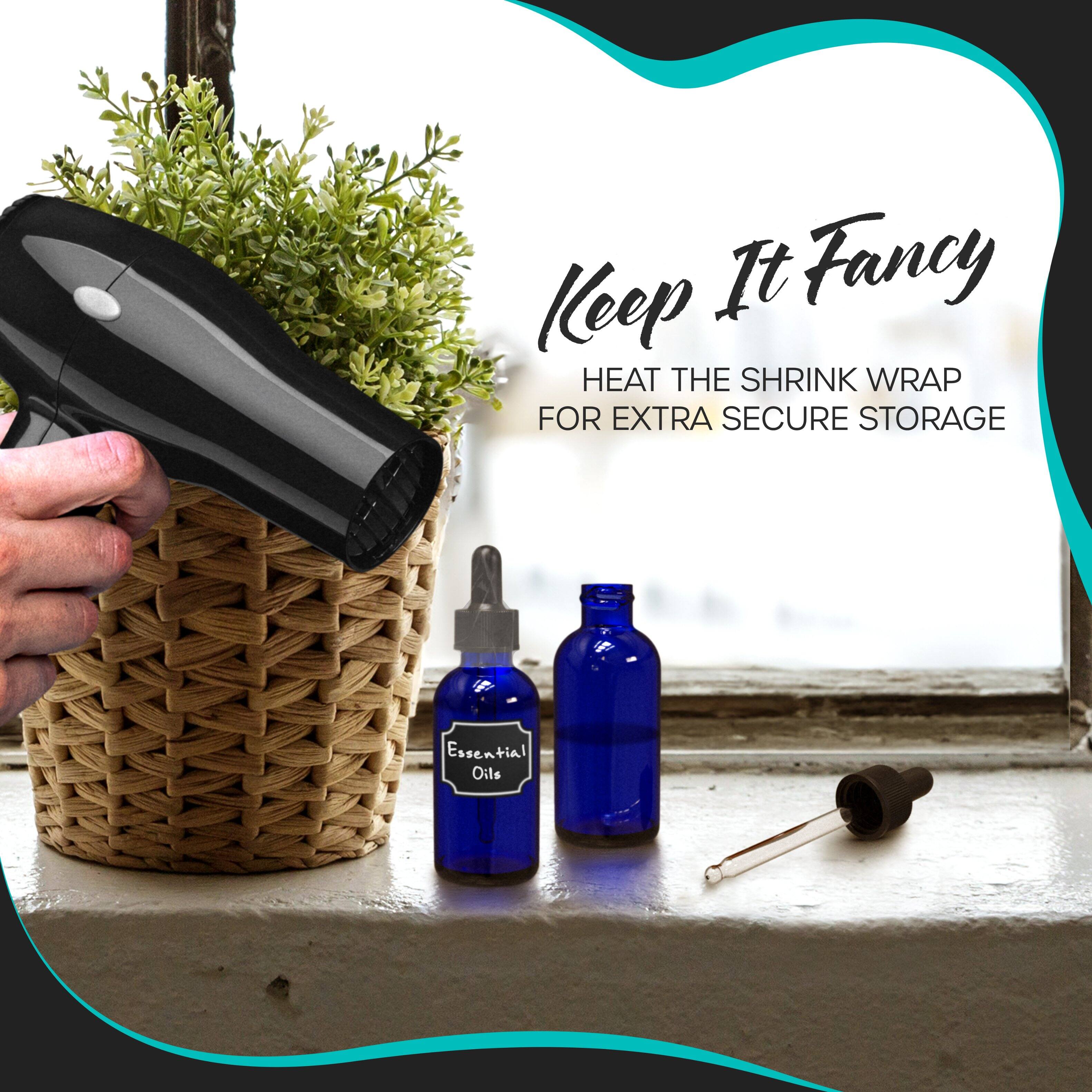 Keep It Fancy  
HEAT THE SHRINK WRAP FOR EXTRA SECURE STORAGE  
Essential Oils