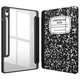 Kitcheniva - Slim Hybrid Protective Case For Samsung Galaxy Tab S10 FE/S9 FE/S9 10.9''–11'' Tablet - Black and White