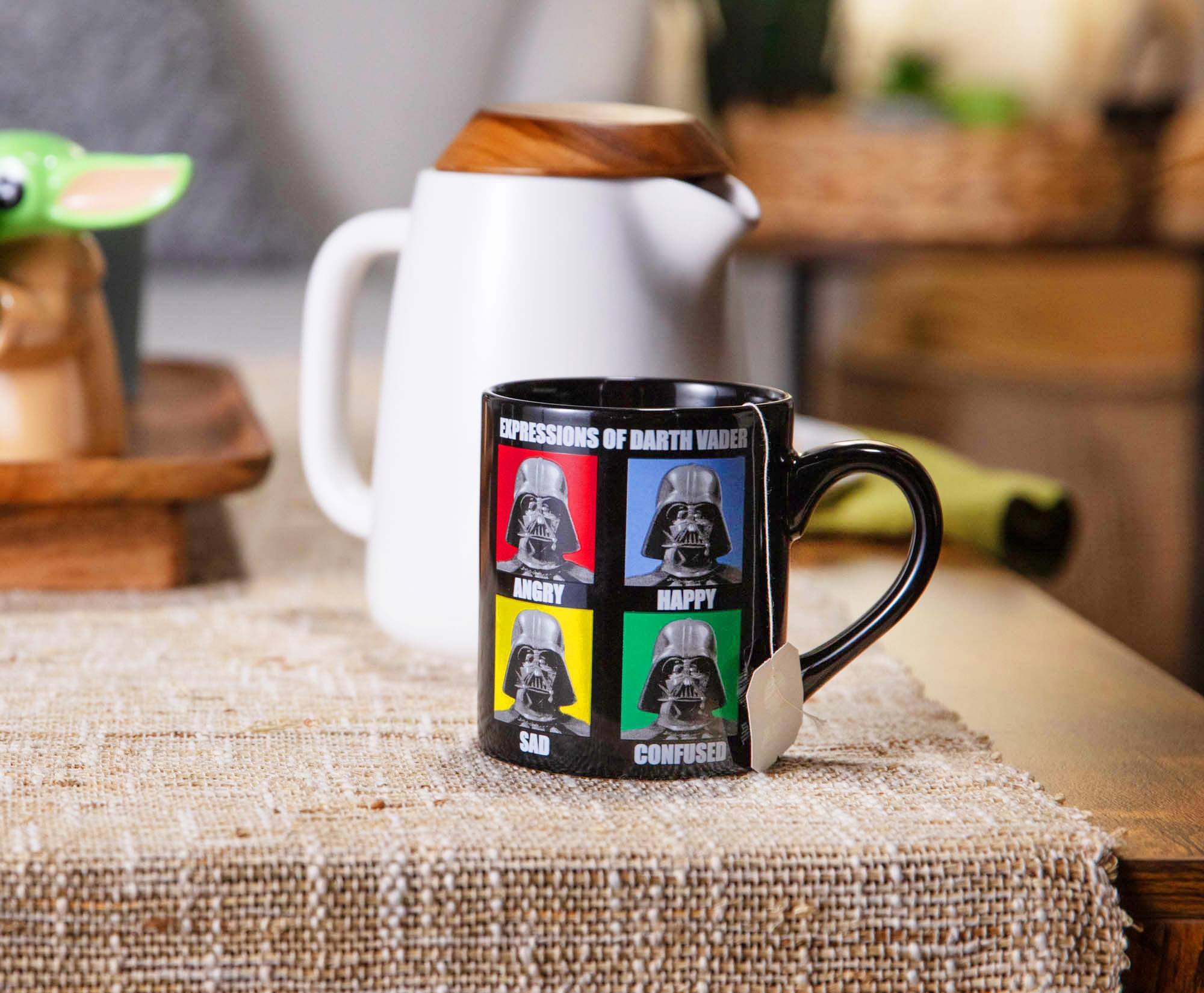 Expressions of Darth Vader  
Angry  
Happy  
Sad  
Confused