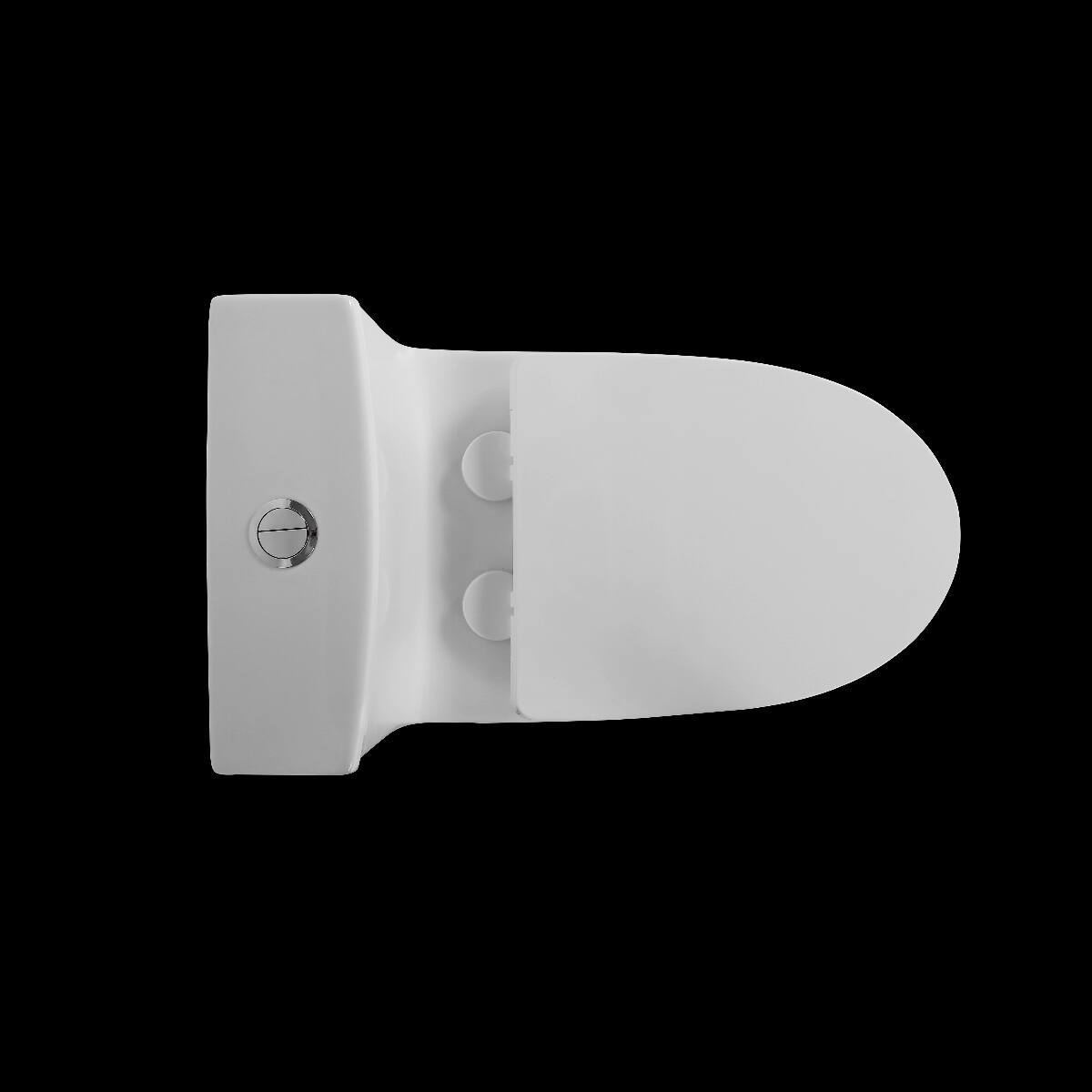 Alt View 7. Loheer - Loheer One Piece Elongated Toilet, White Ceramic, Comfort Height Dual Flush - White.