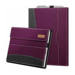 Stock Preferred - Premium PU Leather Folio Case for Microsoft Surface Pro 7 - Purple