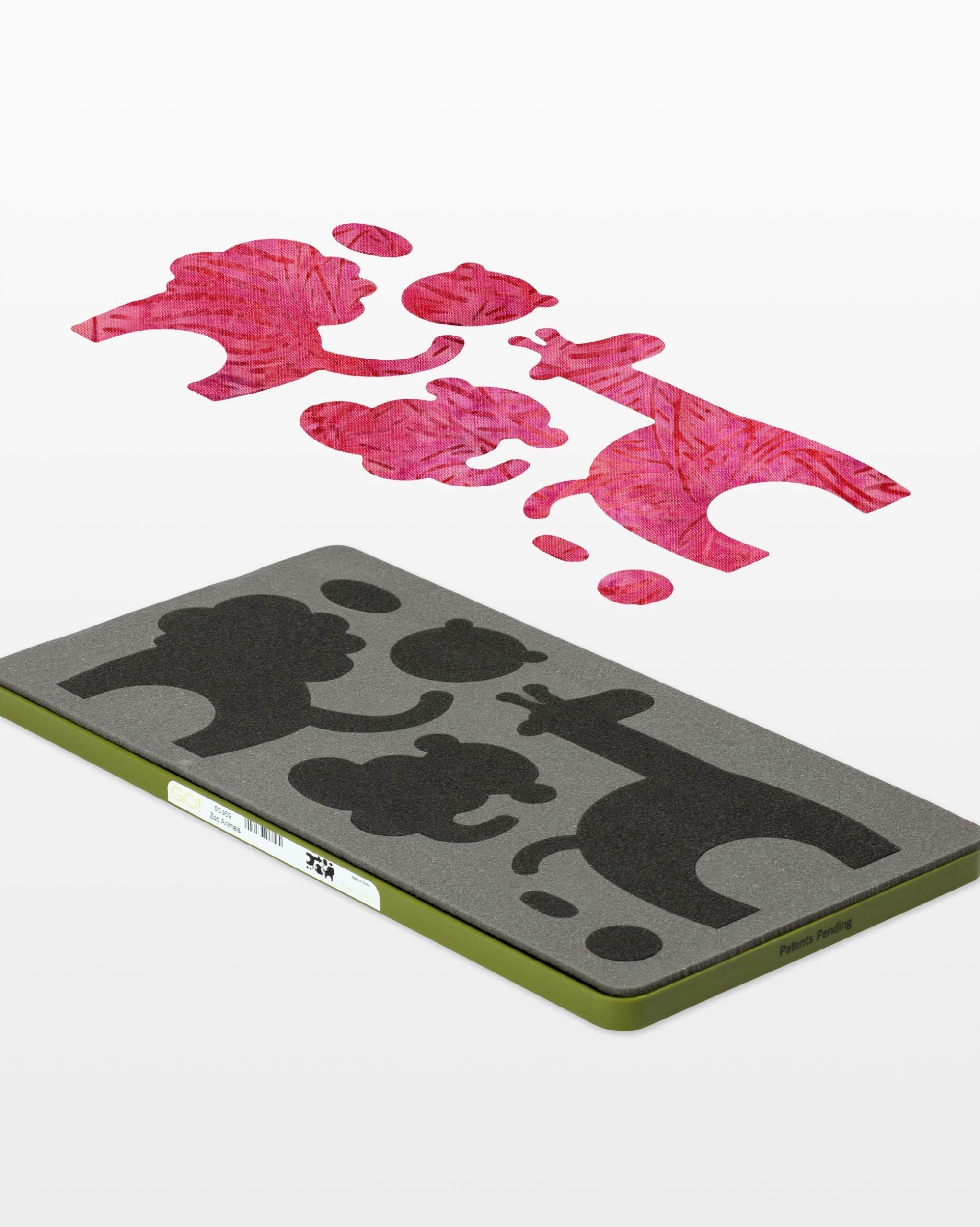 Alt View 2. AccuQuilt - Accuquilt Go This & That Fabric Cutting Dies-Zoo Animals - Black.