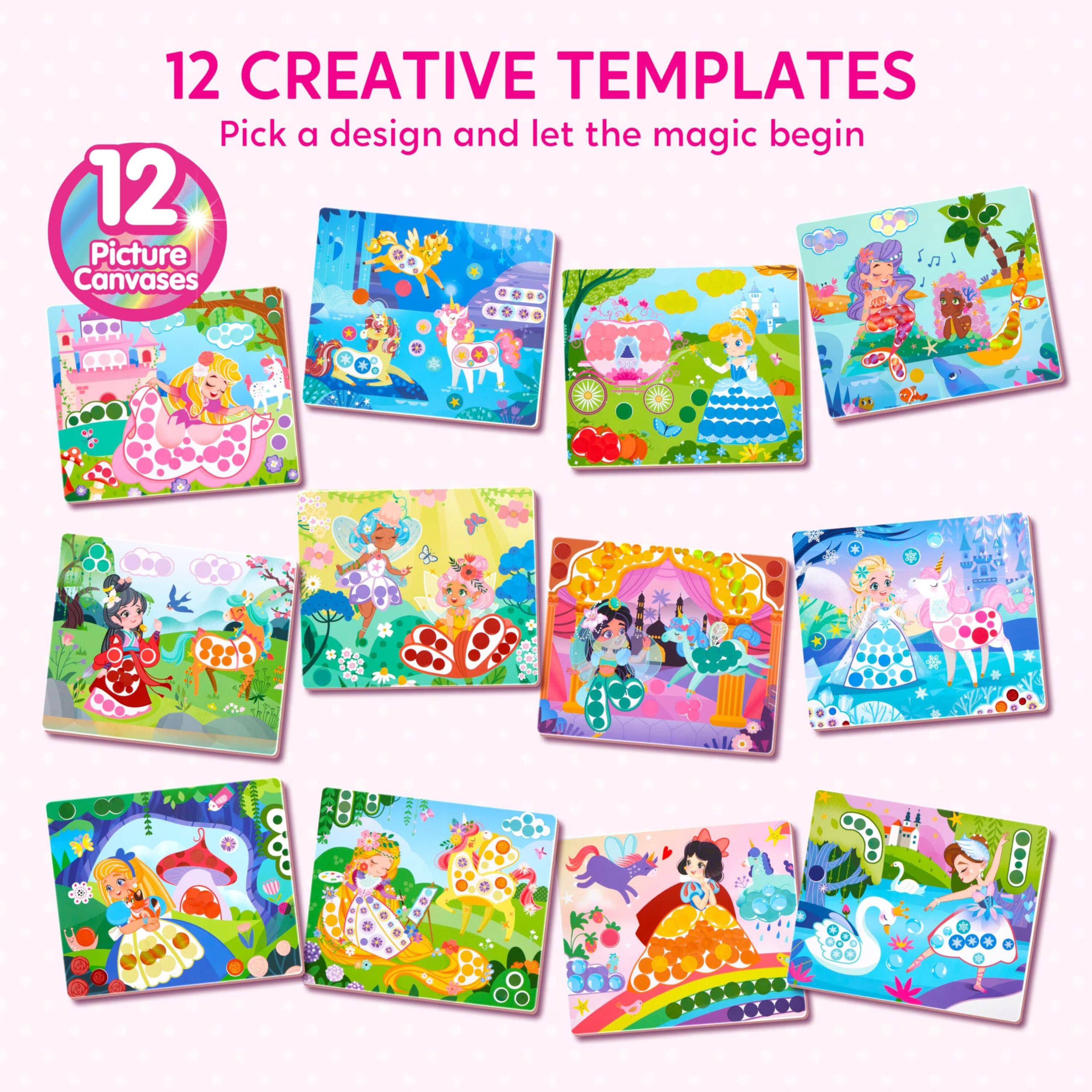 12 CREATIVE TEMPLATES  
Pick a design and let the magic begin  
12 Picture Canvases