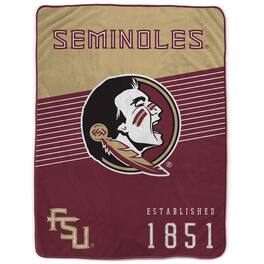 Pegasus - Florida State Seminoles 60- x 80- Helmet Stripes Blanket - Multicolor