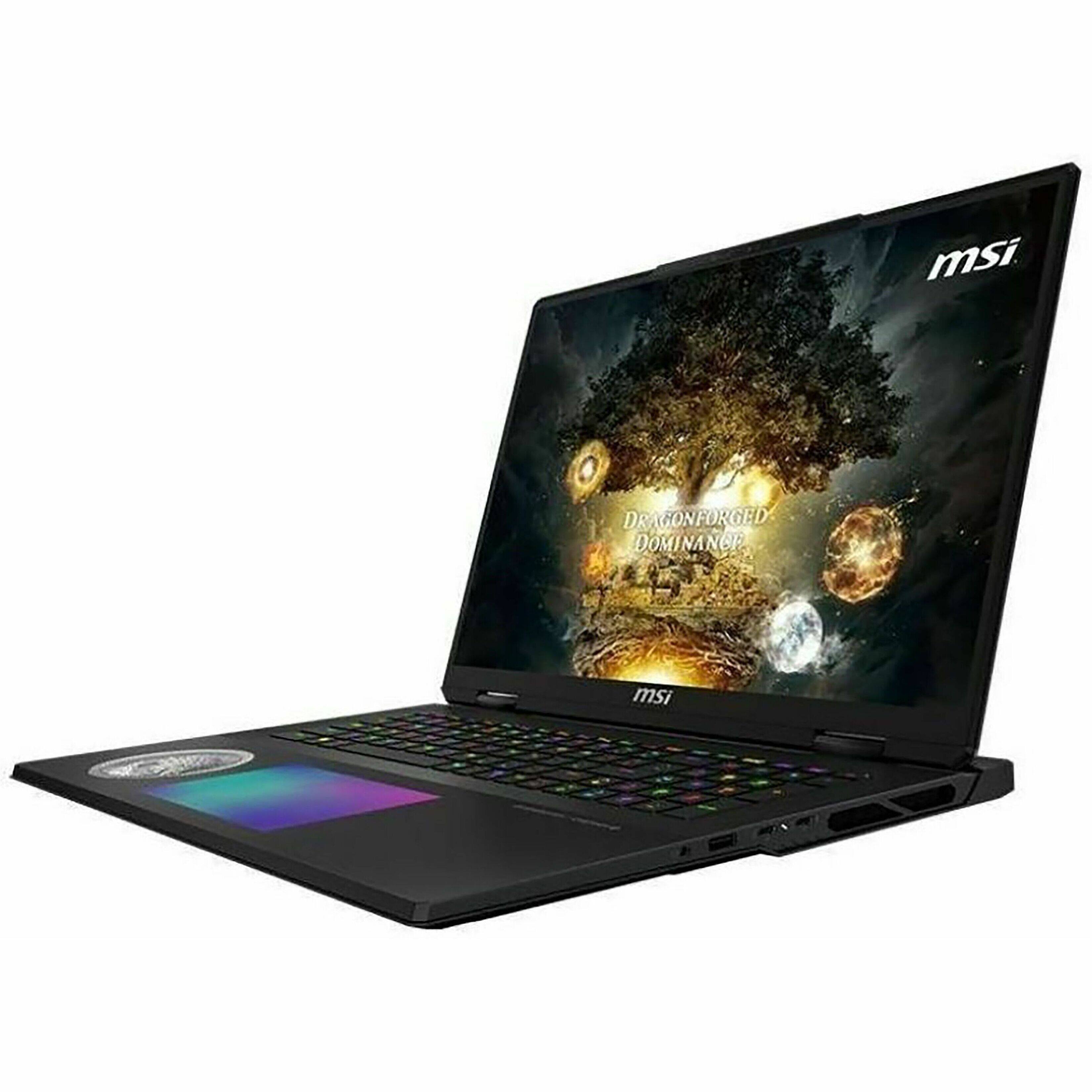 MSI is the brand of the laptop displayed in the image.
