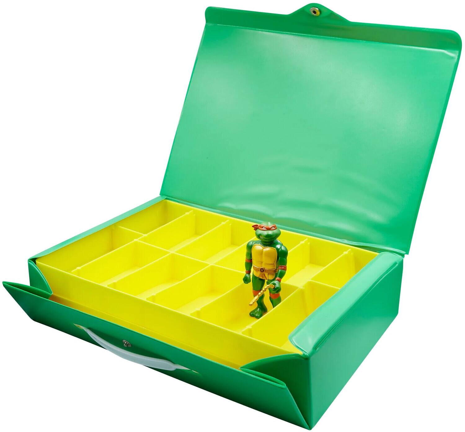 Alt View 2. Super7 - Super7 - Teenage Mutant Ninja Turtles - ReAction Figures - Carry Case With Michelangelo (Metallic) - Collectibles - Multicolor.