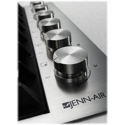 Alt View 16. JennAir - 36" Gas Cooktop - Stainless steel.