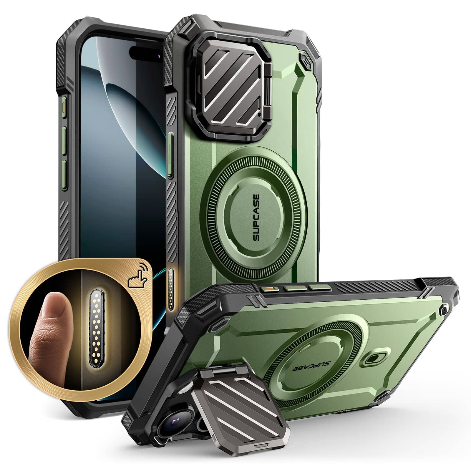 VEGA AUTOMOTIVE - For Pro Max Case With Camera Cover Stand ubmag Xt Heavy Duty Rugged Magnetic Phone Rose - Guldan