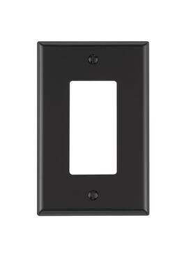 Leviton - 1 gang Nylon Decorator Wall Plate 1 pk - Black