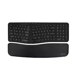 RadioShack - Wireless Ergonomic Keyboard & Mouse Set, Rechargeable - Black
