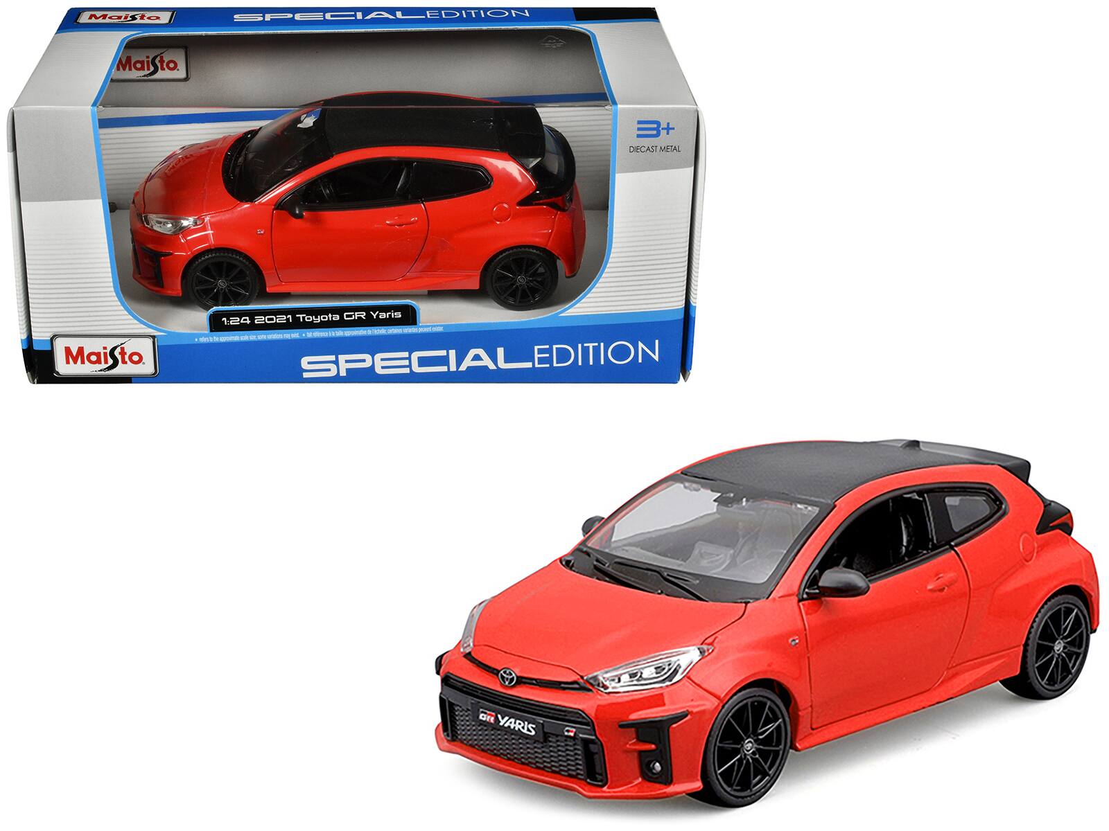 Maisto  
SPECIAL EDITION  
1:24 2021 Toyota GR Yaris  
3+  
DIECAST METAL  
Maisto  
SPECIAL EDITION  
GR YARIS