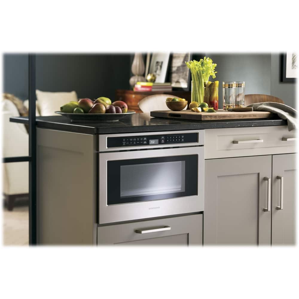 Alt View 15. Monogram - 1.2 Cu. Ft. Built-In Microwave - Stainless Steel.