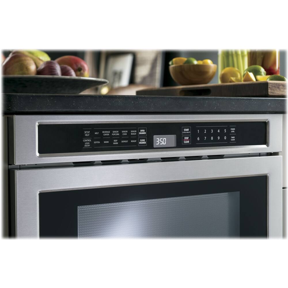 Alt View 16. Monogram - 1.2 Cu. Ft. Built-In Microwave - Stainless Steel.