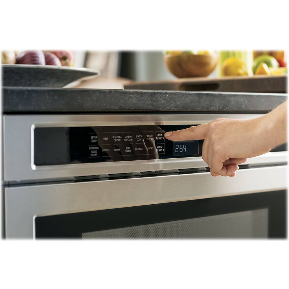 Alt View 17. Monogram - 1.2 Cu. Ft. Built-In Microwave - Stainless Steel.