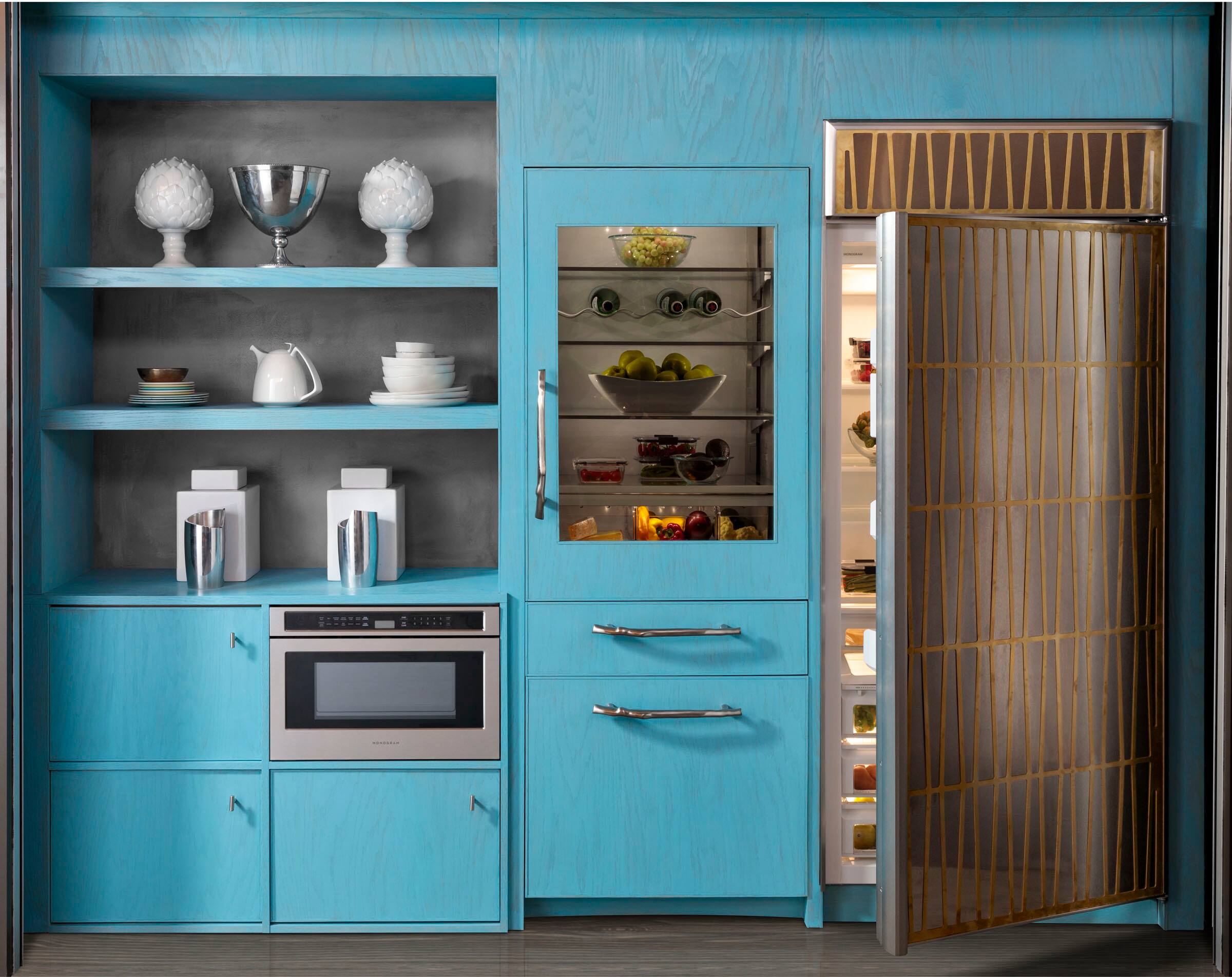 Alt View 20. Monogram - 1.2 Cu. Ft. Built-In Microwave - Stainless Steel.