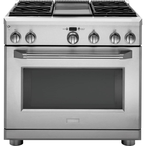 Monogram - 6.2 Cu. Ft. Self-Cleaning Freestanding Gas Convection Range - Stainless Steel