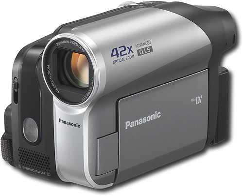 Persecute brand folder Best Buy: Panasonic MiniDV Digital Camcorder Black/Silver PV-GS90