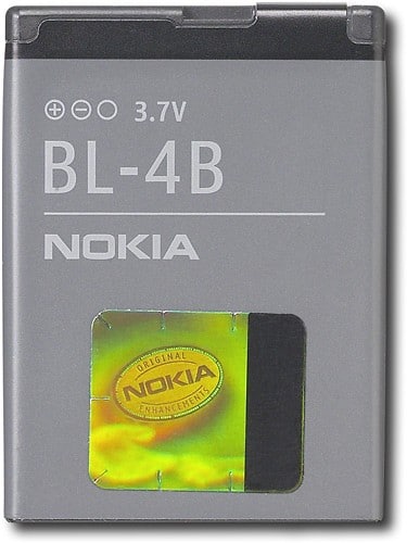 Front Standard. Nokia - 3.7V Rechargeable Lithium-Ion Battery for Most Nokia Mobile Phones.