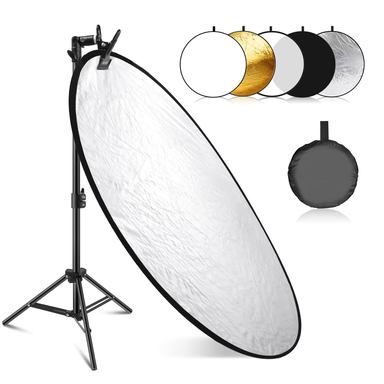 "Neewer - 43"" 5-in-1 Collapsible Reflector Kit - with Short Stand & Clamp for Low-Angle & Studio Photo" price history on PriceWatchPro