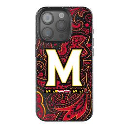 Keyscaper - NCAA - Maryland Terrapins Paisley Bling iPhone Case - 14 - Black