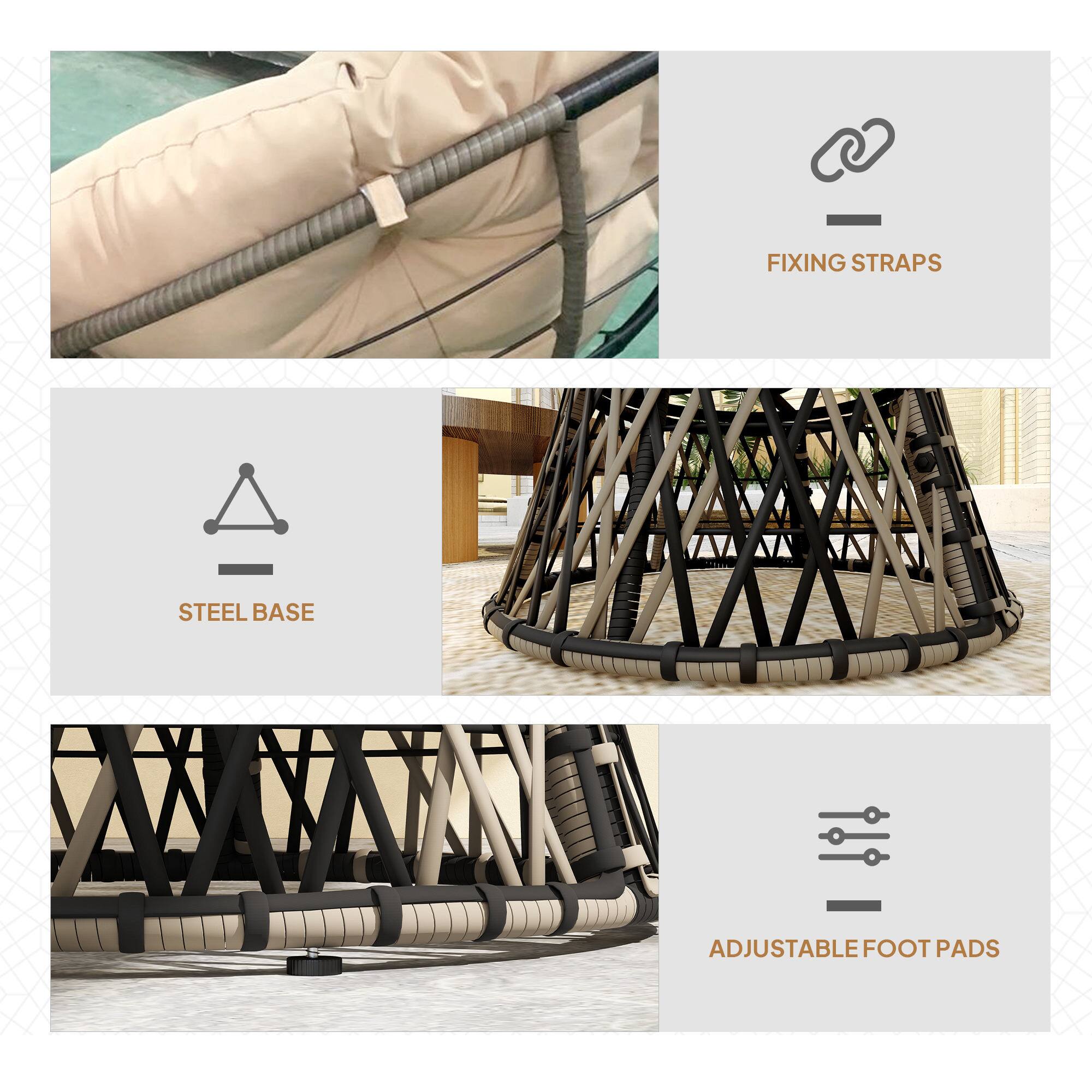 - Fixing Straps
- Steel Base
- Adjustable Foot Pads