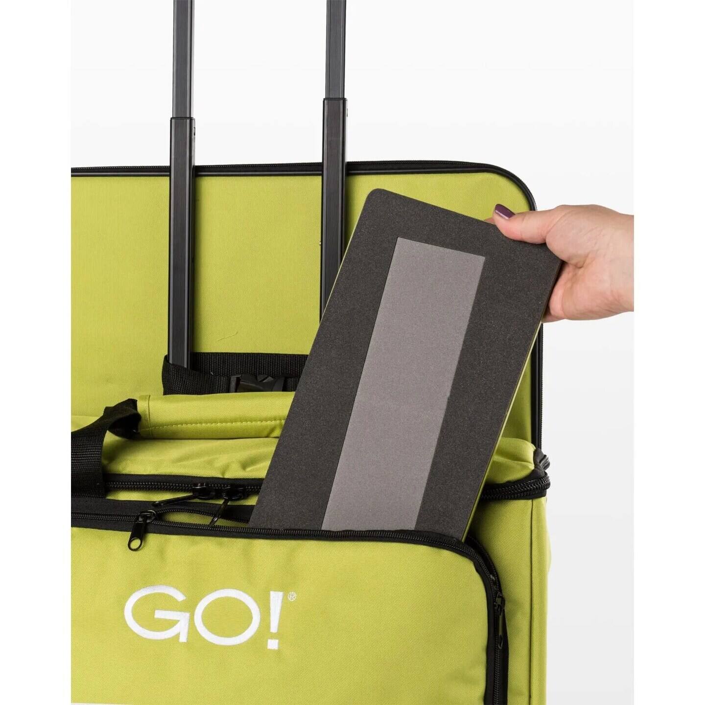 Left. AccuQuilt - GO! Fabric Cutter Tote & Die Bag (Green) - Green.