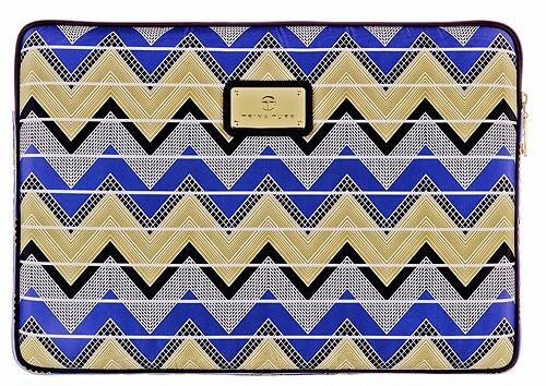 Front Standard. M-Edge - Trina Turk Sleeve for 13" Apple® MacBook® Pro and MacBook Air® - Zig Zag.