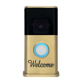 Michael Healy - Welcome Video Doorbell Cover (Ring Battery Doorbell 2024 Release) - Satin Brass