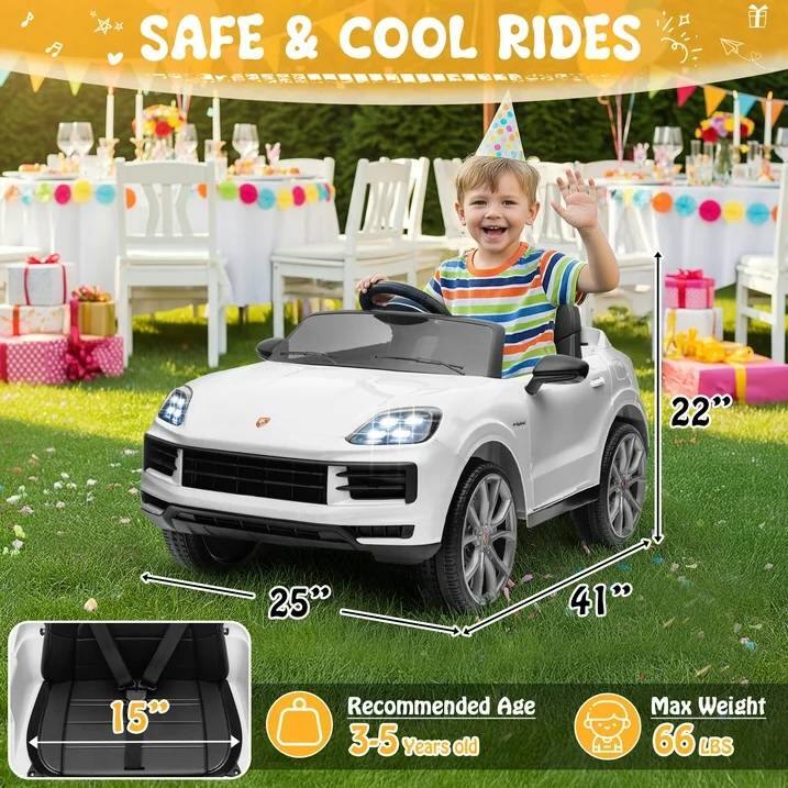 SAFE & COOL RIDES

22"  
25"  
41"  
15"  

Recommended Age: 3-5 Years old  
Max Weight: 66 LBS